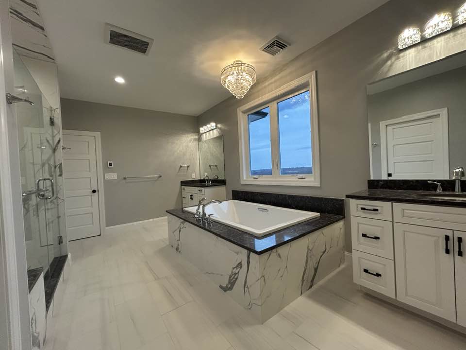 Bathroom remodel before and after — DenZal Construction NEPA