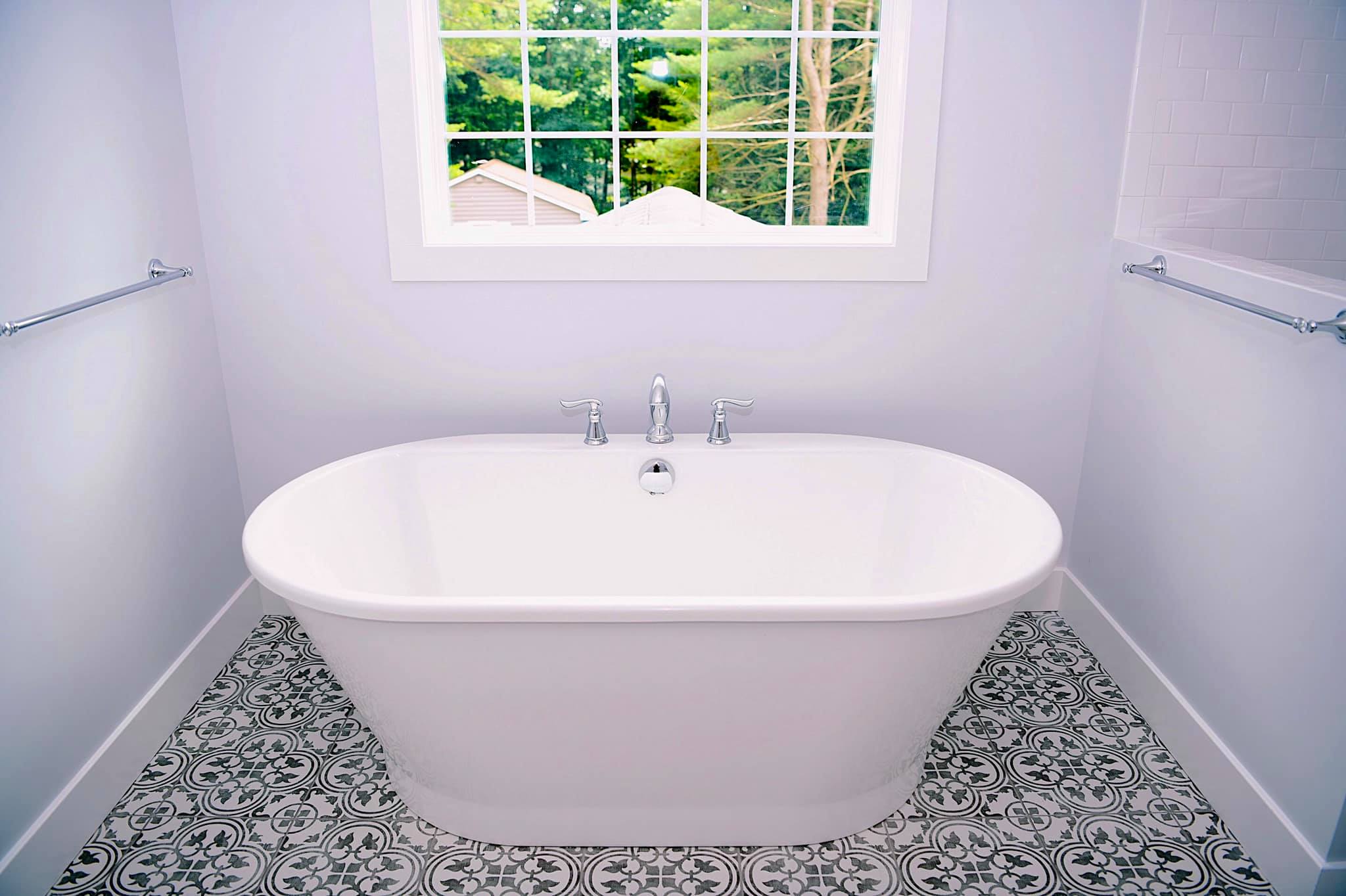 Completed bathroom remodel by DenZal Construction NEPA